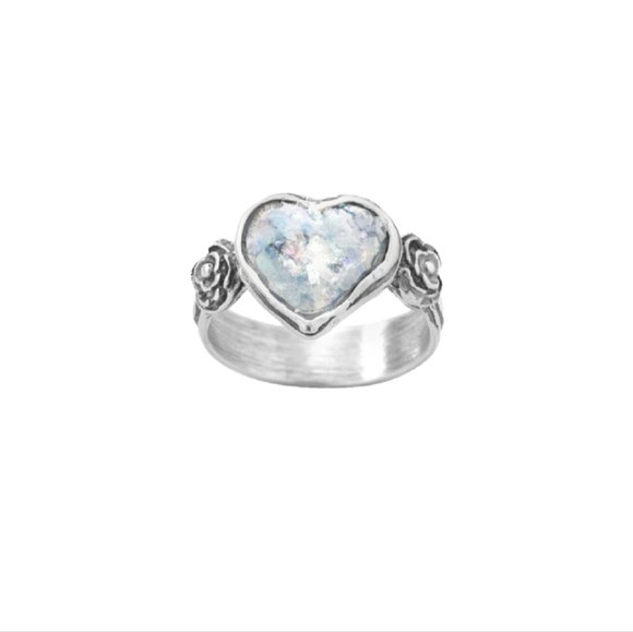 ♥️ ROMAN HEART RING - Picture 1 of 6